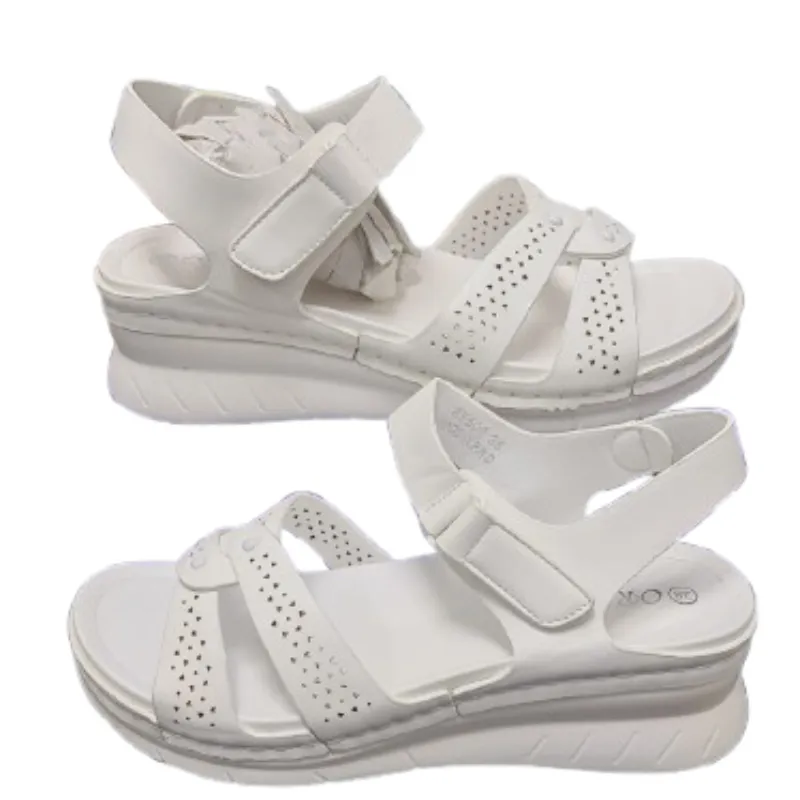 Women’s Lightweight White Open-Toe Platform Sandals