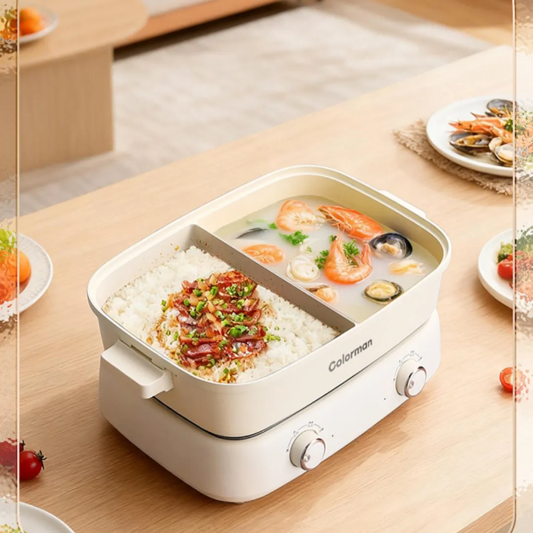 Electric Cooking Pot Multifunctional Stir-fry Hot Pot Electric Grill And Cooker