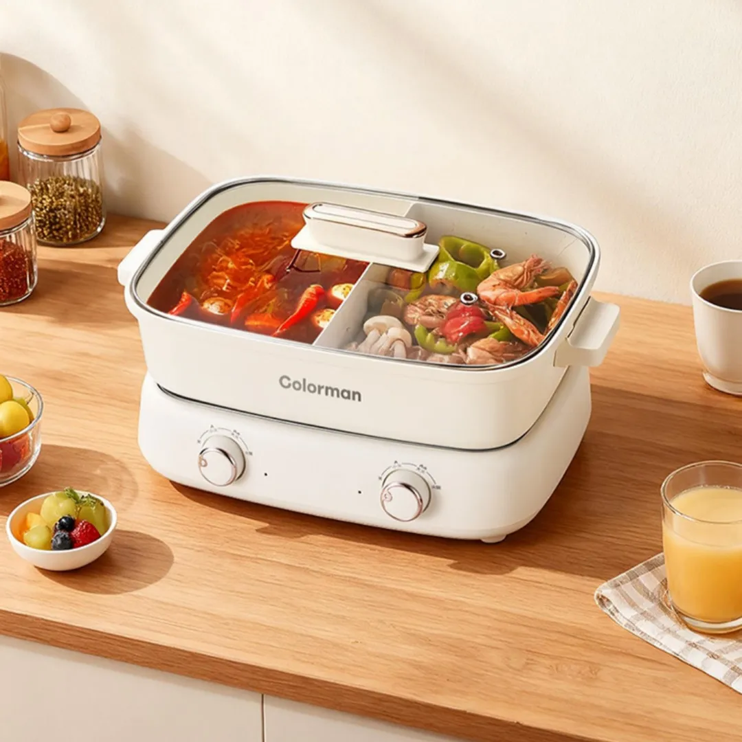 Electric Cooking Pot Multifunctional Stir-fry Hot Pot Electric Grill And Cooker