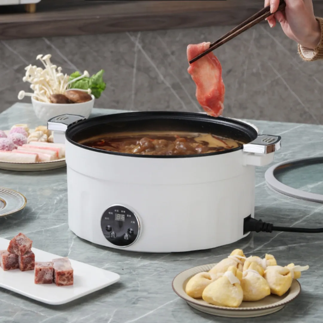 Multi Function Electric Pot Small Micro Pressure Large Hot Pot Noodle Cooker With Glass Lid