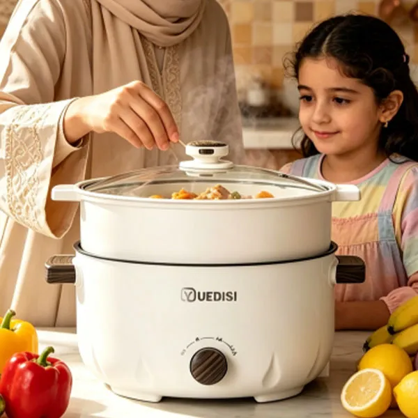 Electric Hot Pot And Multi-functional Electric Frying Pan Non Stick Steamer For Healthy Meals
