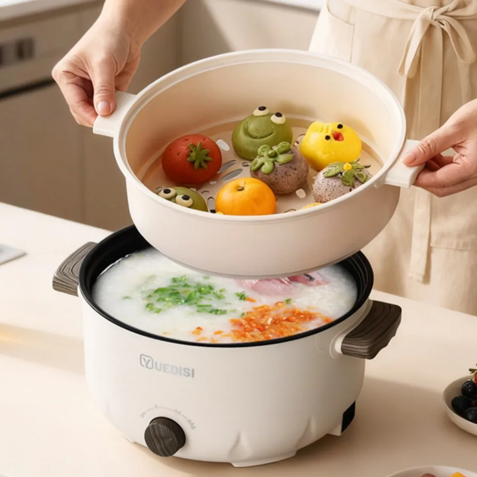 Electric Hot Pot And Multi-functional Electric Frying Pan Non Stick Steamer For Healthy Meals