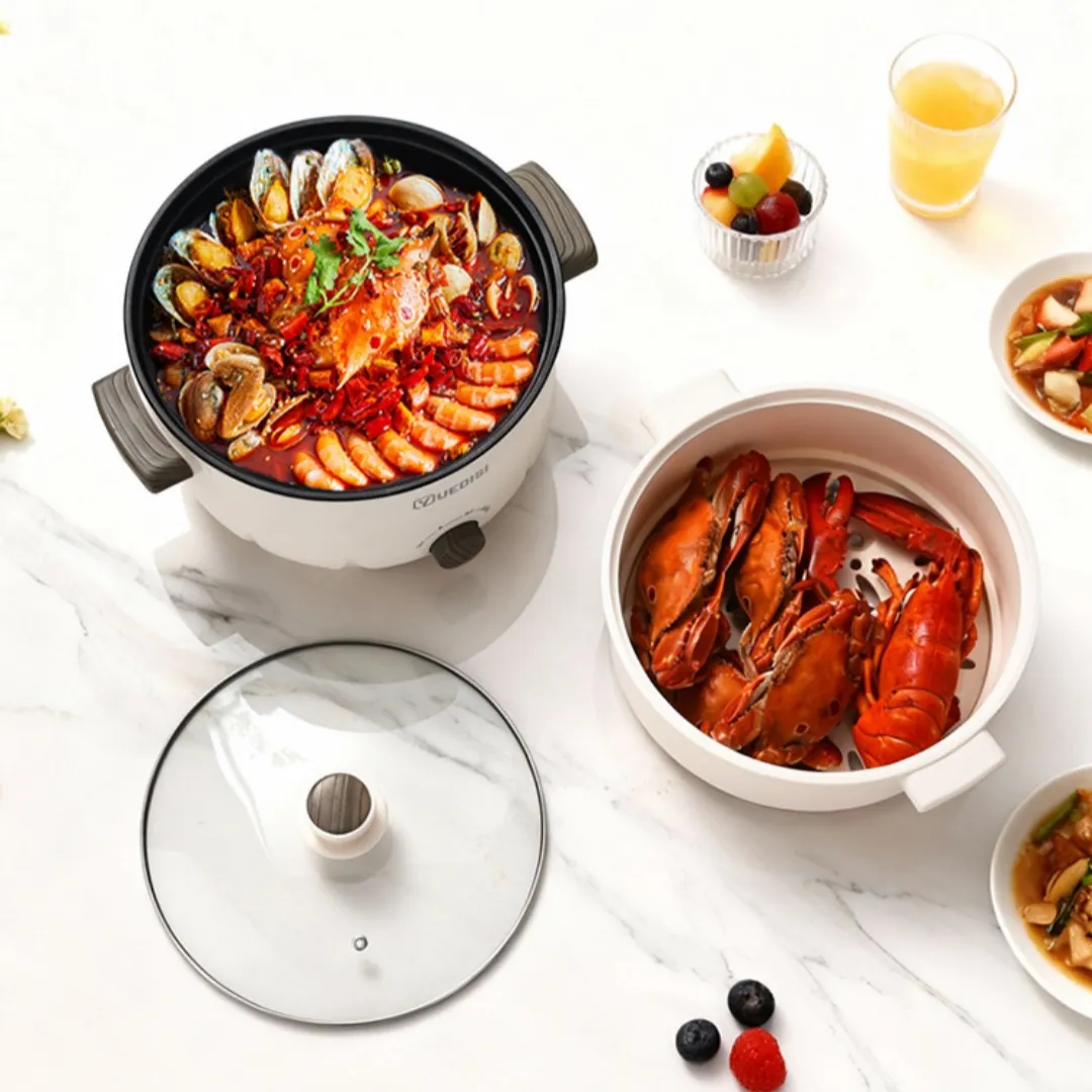 Electric Hot Pot And Multi-functional Electric Frying Pan Non Stick Steamer For Healthy Meals