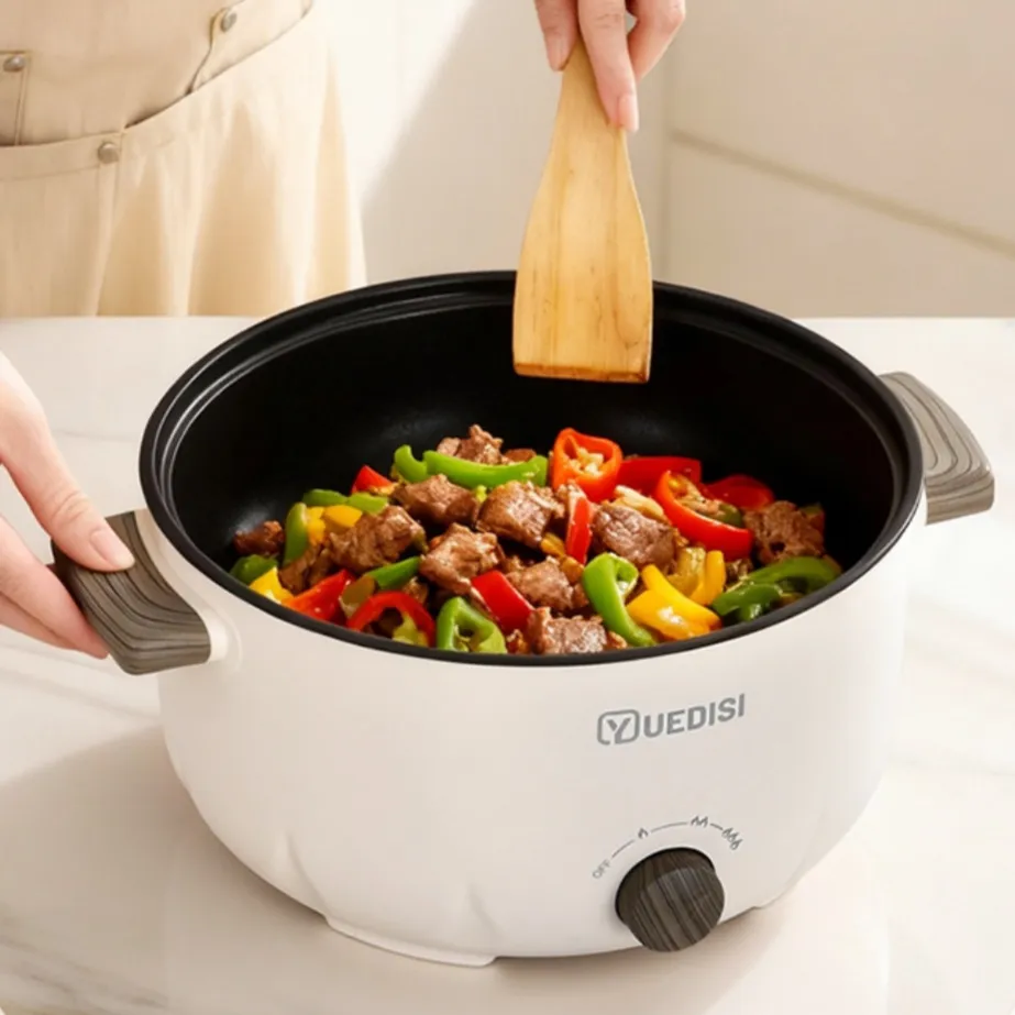 Electric Hot Pot And Multi-functional Electric Frying Pan Non Stick Steamer For Healthy Meals
