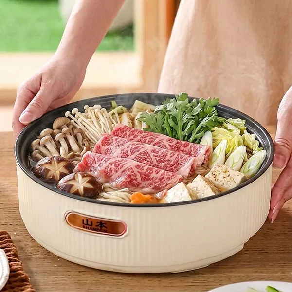 Electric Cookware Korean Style Non Stick Multi Use Deep Barbecue Pan