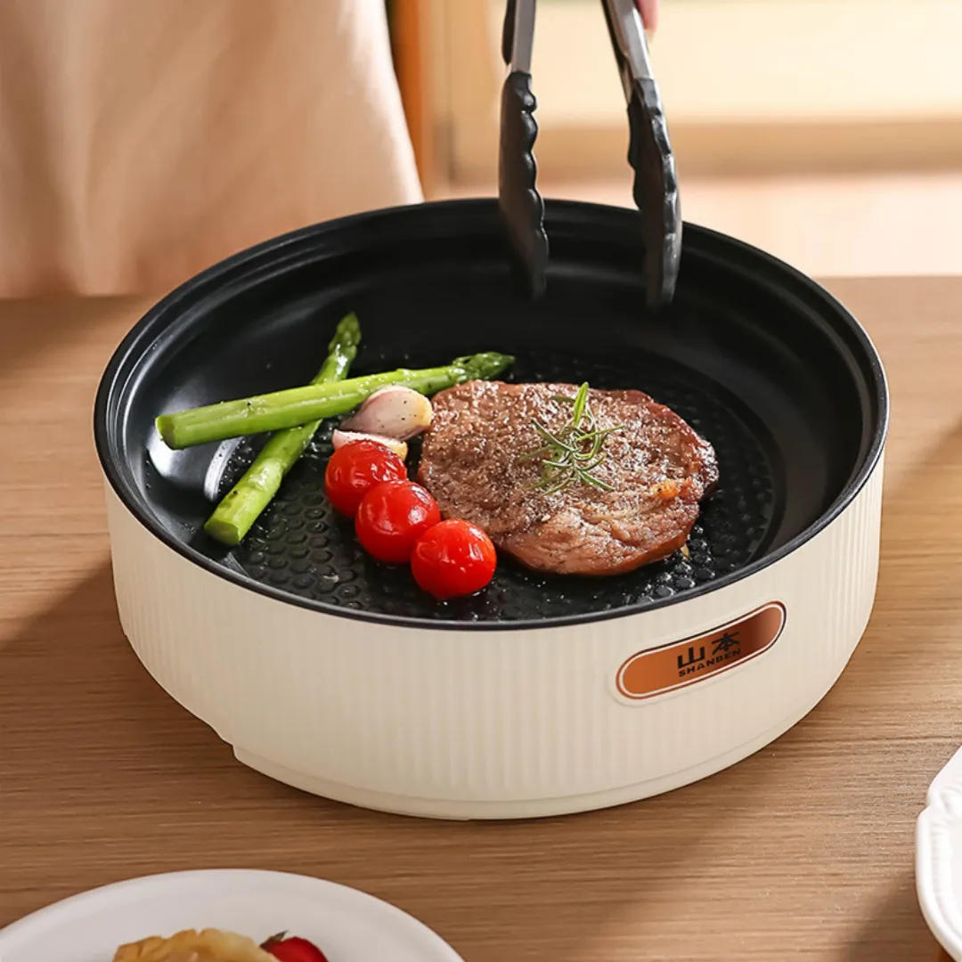 Electric Cookware Korean Style Non Stick Multi Use Deep Barbecue Pan