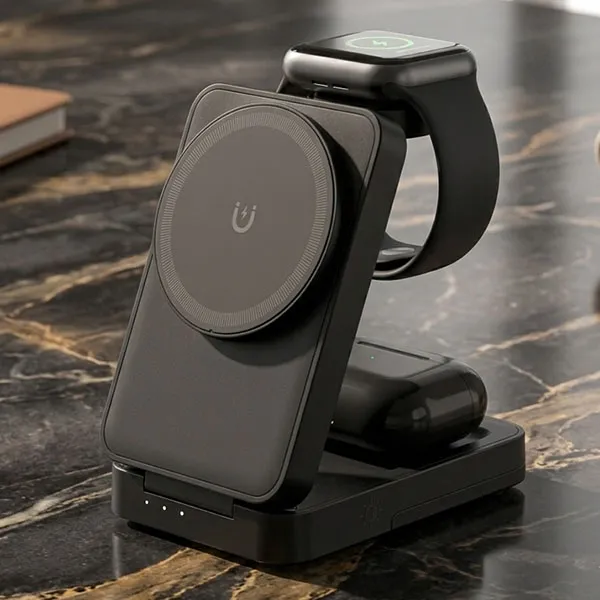 All-in-one Wireless Charging Station For Phone Watch And Earbuds Mobile Phone Stand