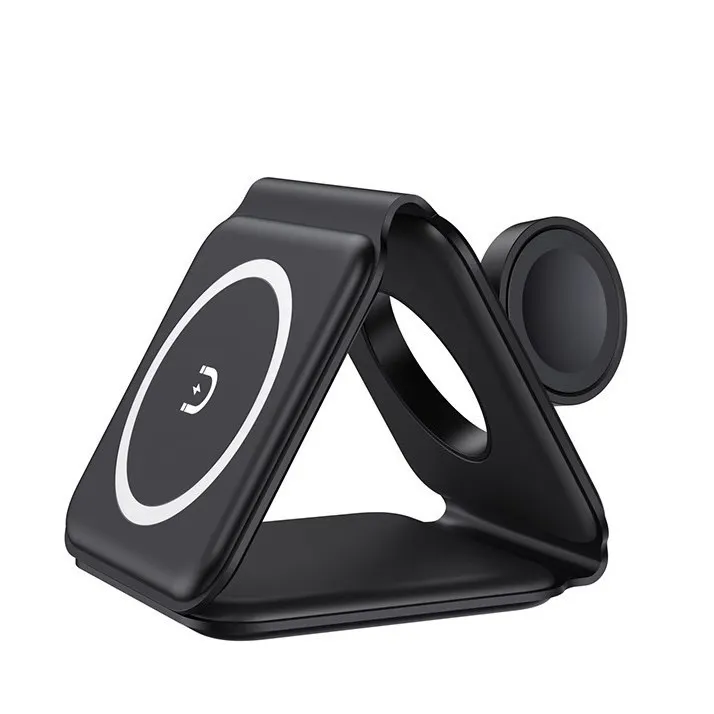 3-in-1 Wireless Charging Station For Phone, Watch, & Earbuds