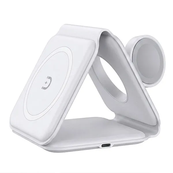 3-in-1 Wireless Charging Station For Phone, Watch, & Earbuds