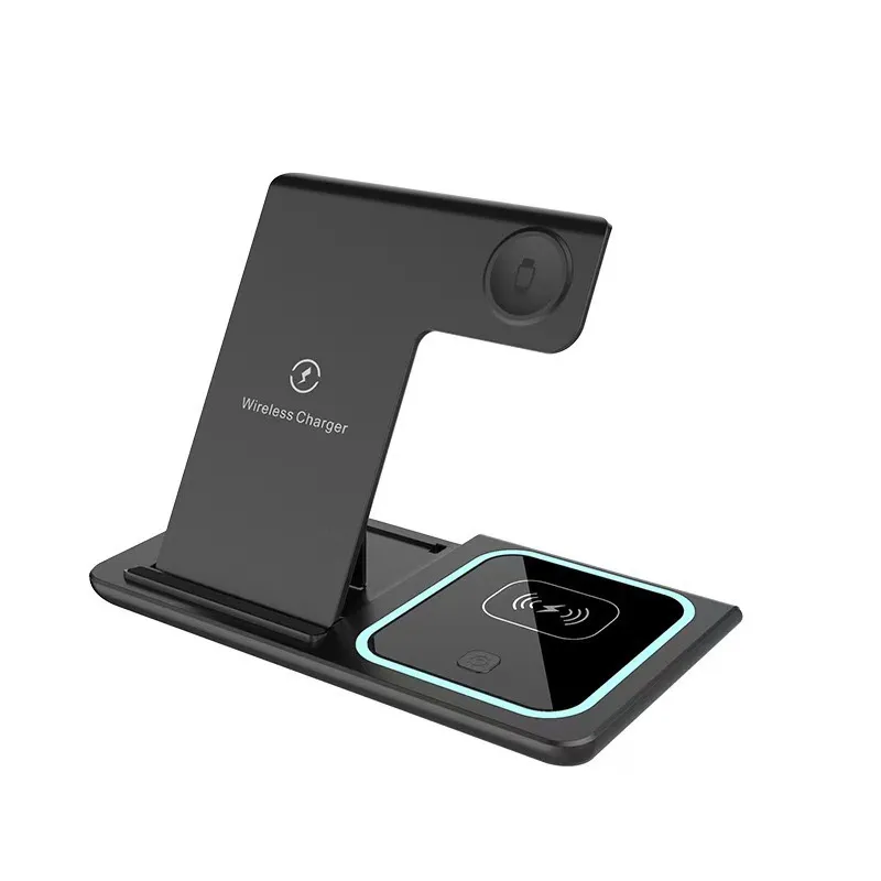 3-in-1 Wireless Charging Station Fast Charging Apple Phones For Watches And Earbuds