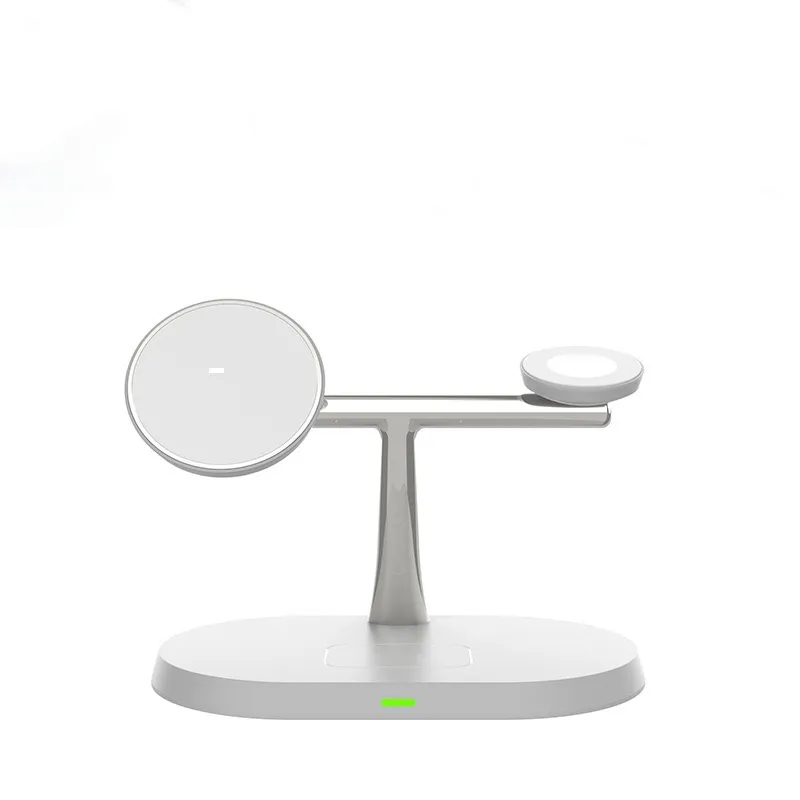 3-in-1 Magnetic Wireless Charging Station For Phone Watch And Earbuds Mobile Phone Stand