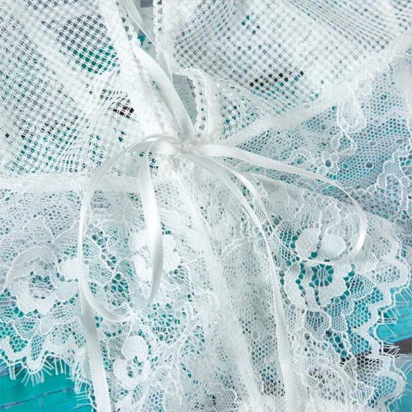 Elegant Lace Mesh Lingerie Bodysuit
