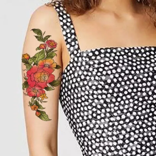 Floral Temporary Tattoo Sleeve
