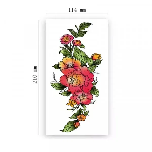 Floral Temporary Tattoo Sleeve