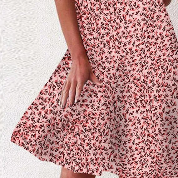 Floral Off-the-Shoulder Summer Dress