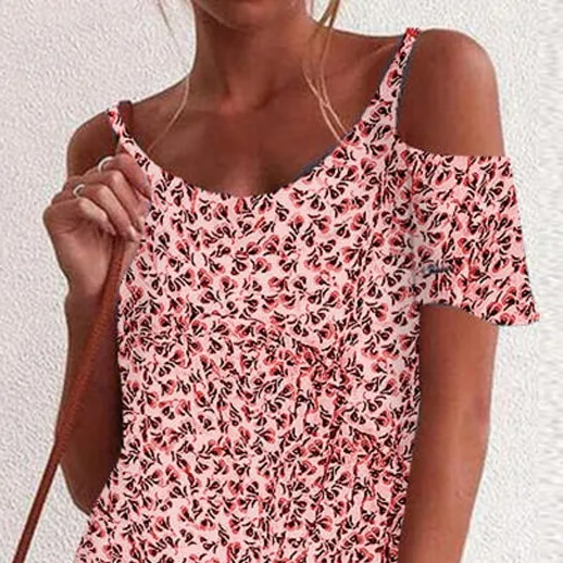 Floral Off-the-Shoulder Summer Dress