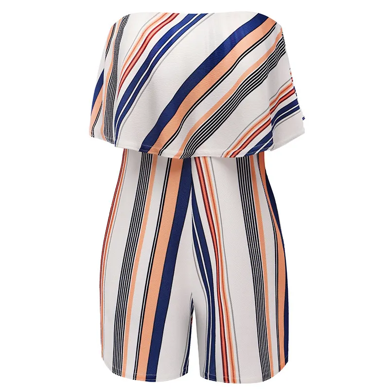 Striped Strapless Summer Romper