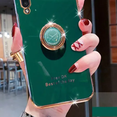 Luxury Transparent Pop Socket Cover in Green for All Samsung Series