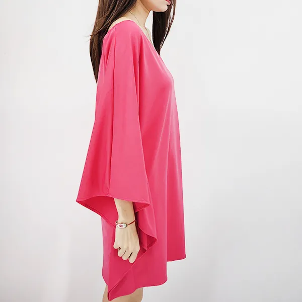 Casual Blouse For Women Plus Size Cover Ups Solid Party Dress