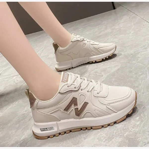Brown sneakers