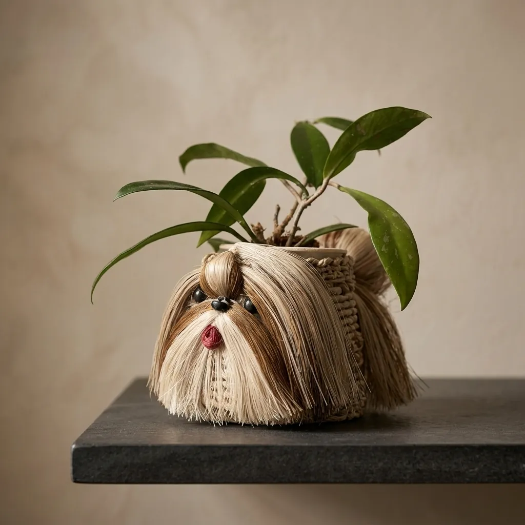 Handmade Shih Tzu Kenzo Planter (MINI)