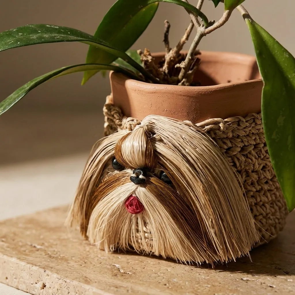 Handmade Shih Tzu Kenzo Planter (MINI)