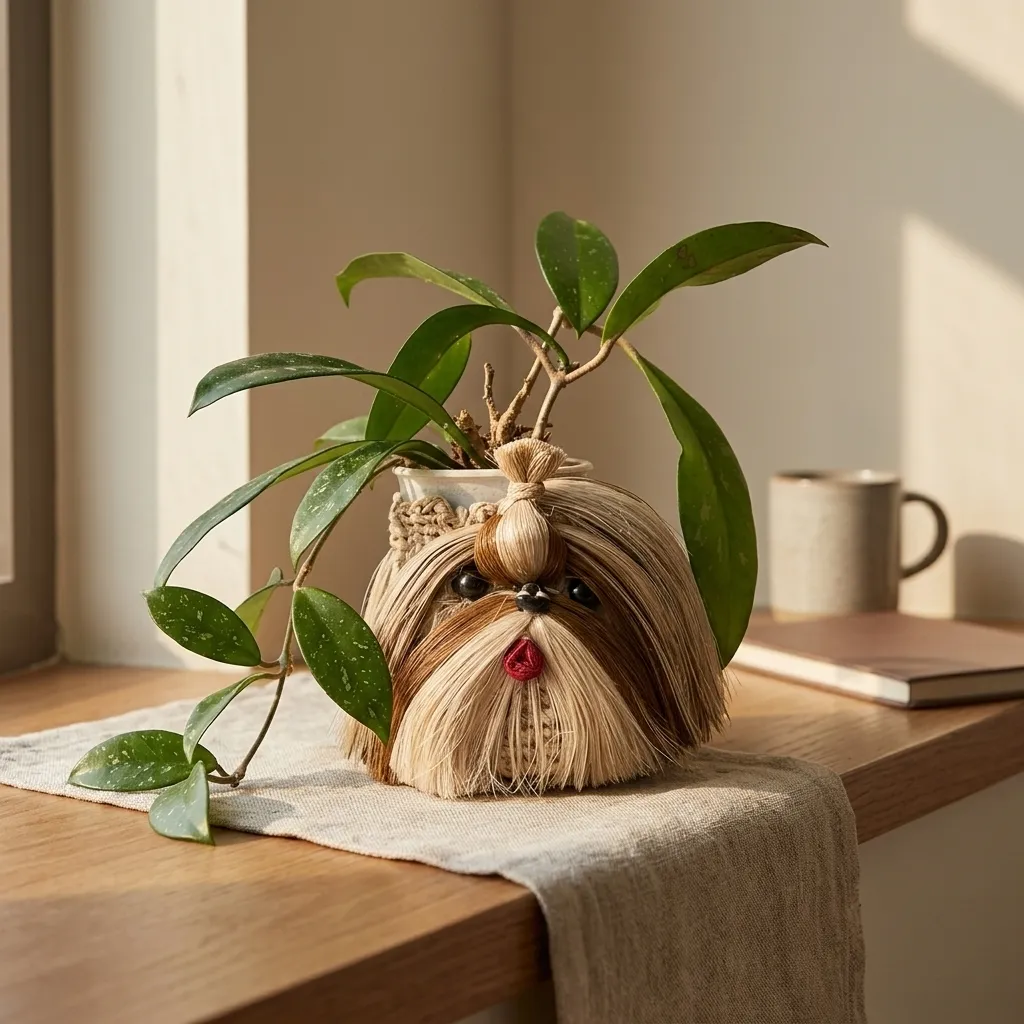 Handmade Shih Tzu Kenzo Planter (MINI)