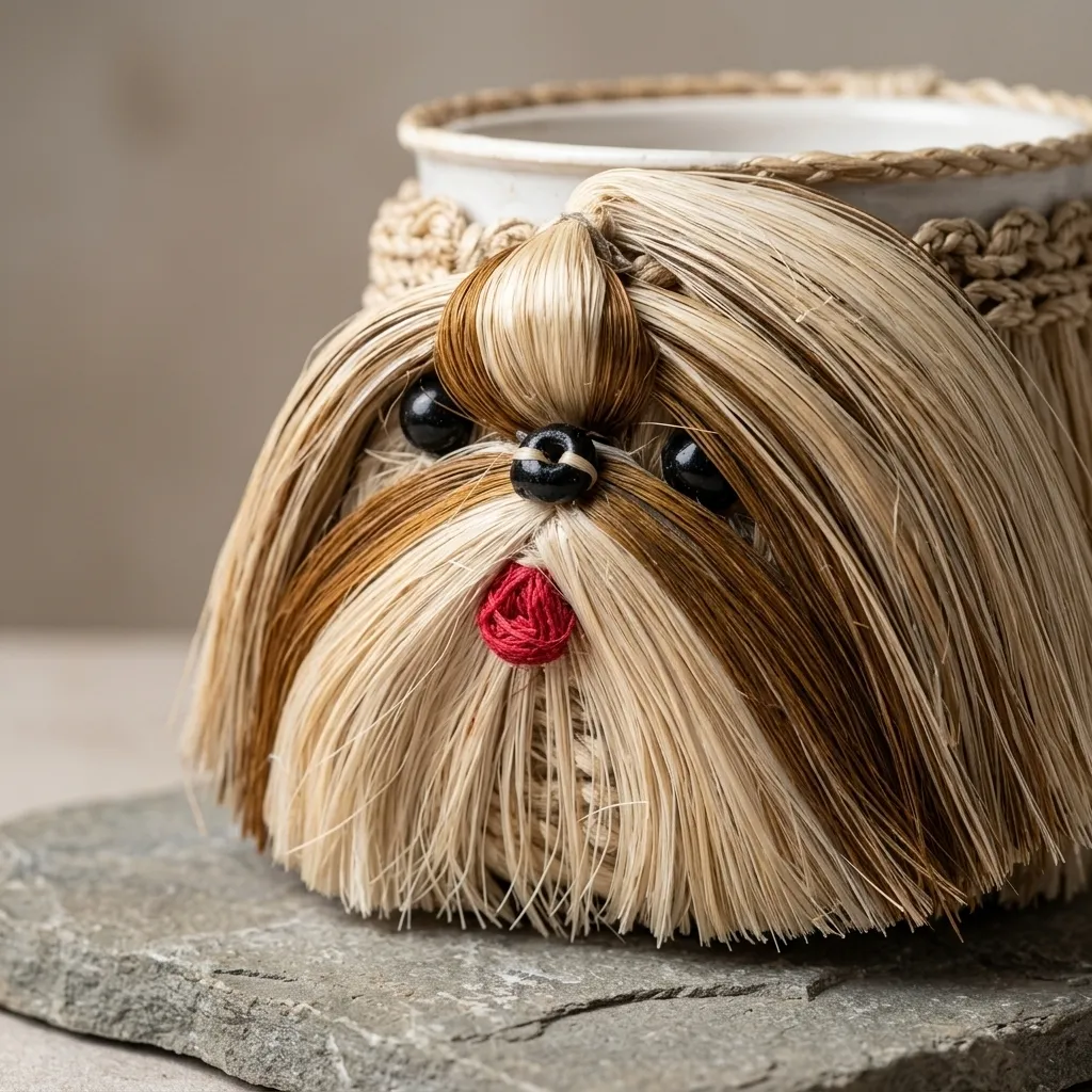 Handmade Shih Tzu Kenzo Planter (MINI)