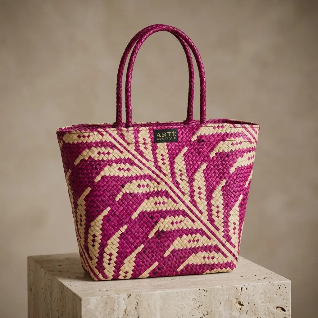 Artisan Woven Market Tote - Small (001)