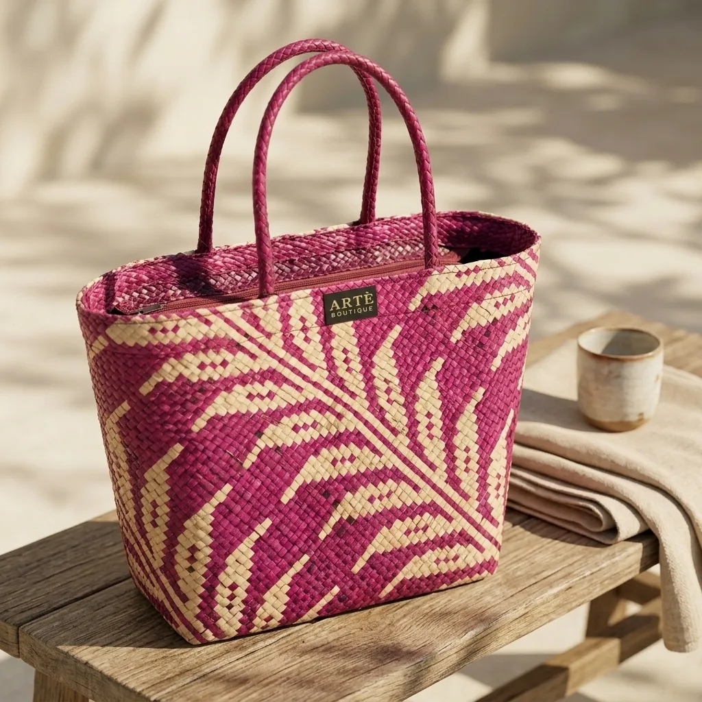 Artisan Woven Market Tote - Small (001)