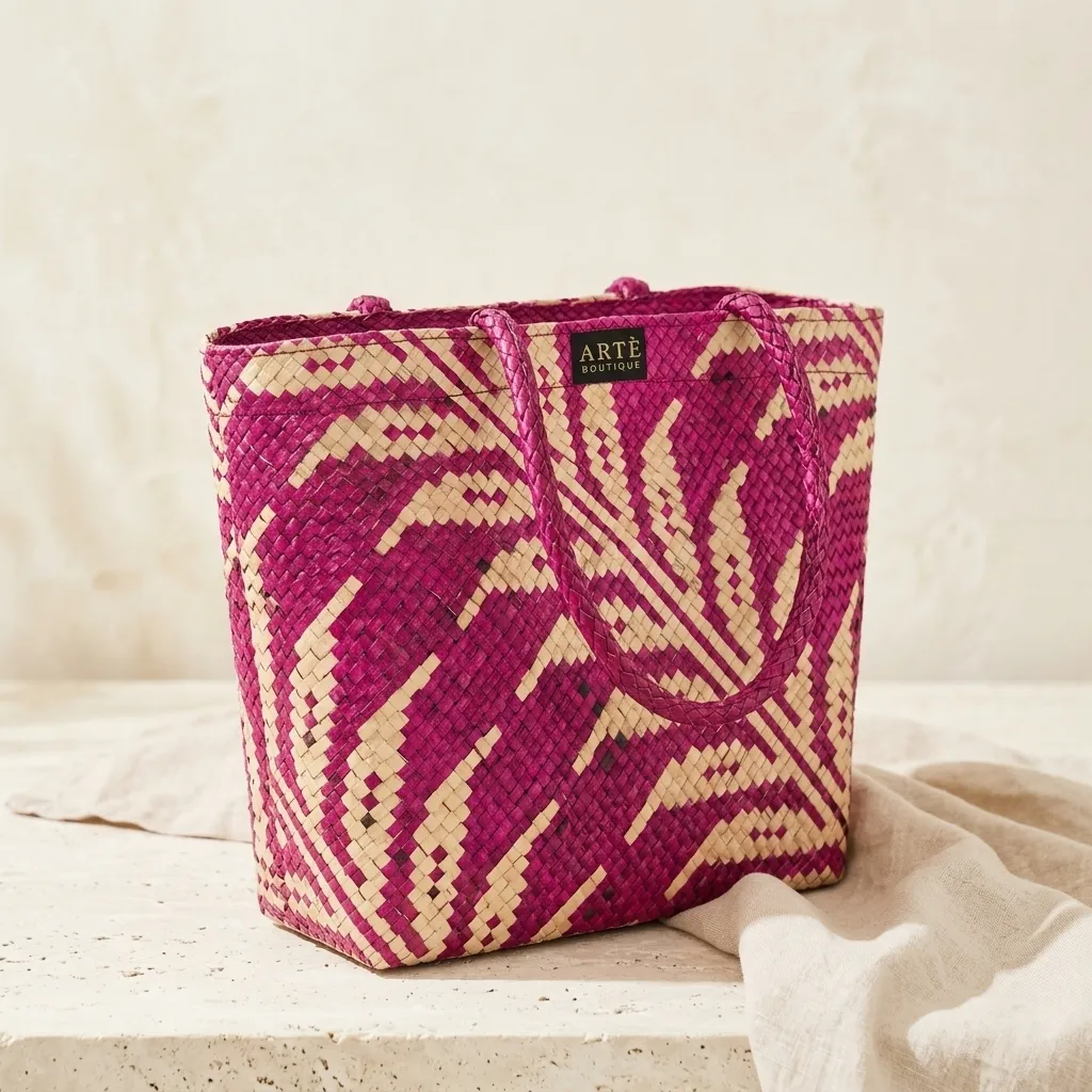 Artisan Woven Market Tote - Small (001)
