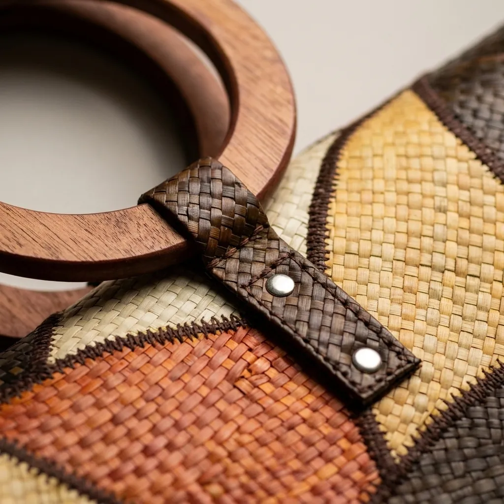 Artisanal Woven Halfmoon Brown