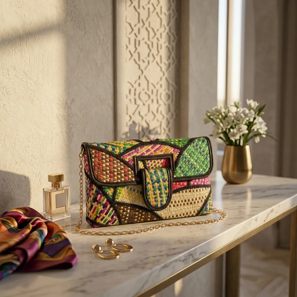 Artisanal Woven Clutch Bag 002