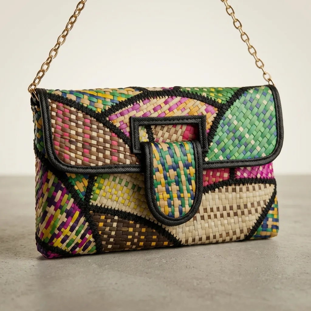Artisanal Woven Clutch Bag 002