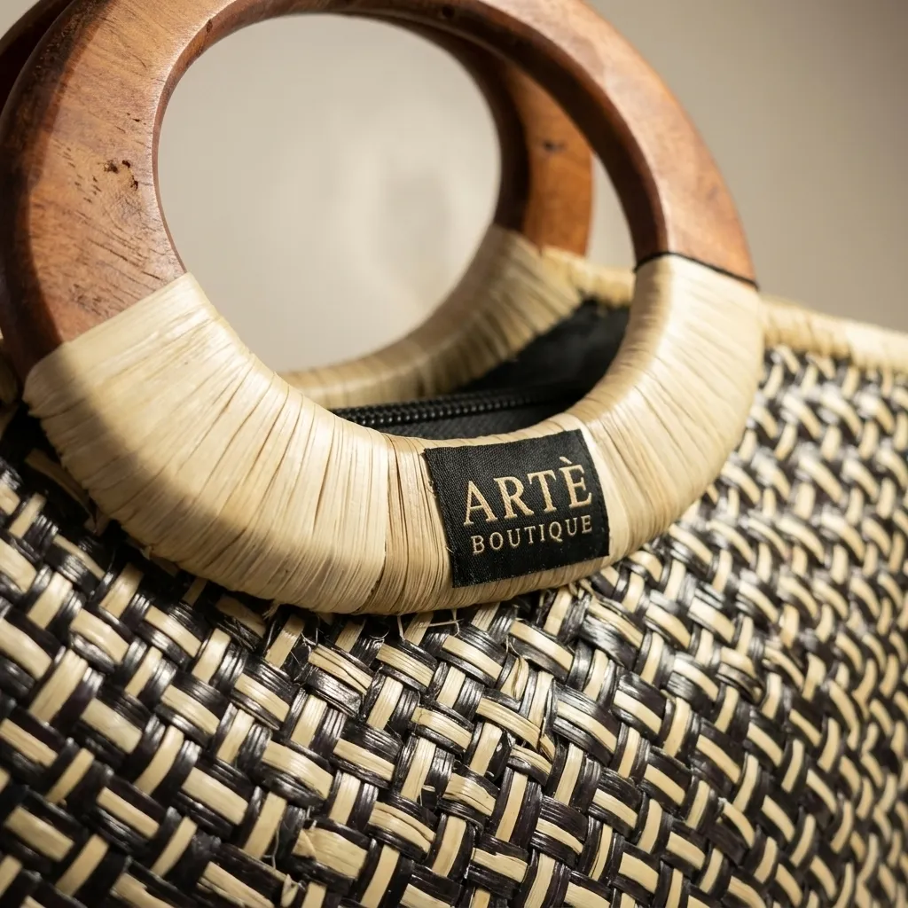 Handwoven Small Stripe Tote
