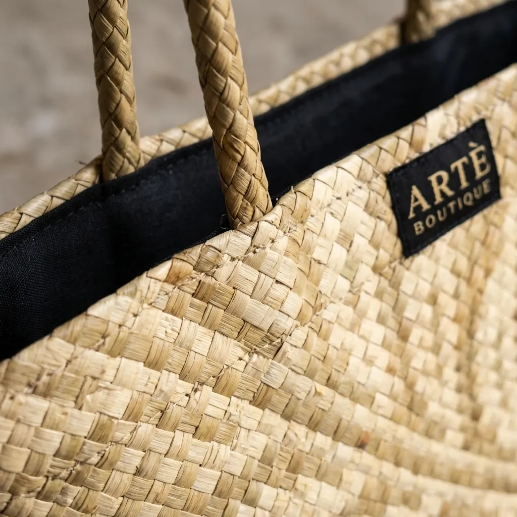 Handwoven Coastal Market Tote - Small (005)