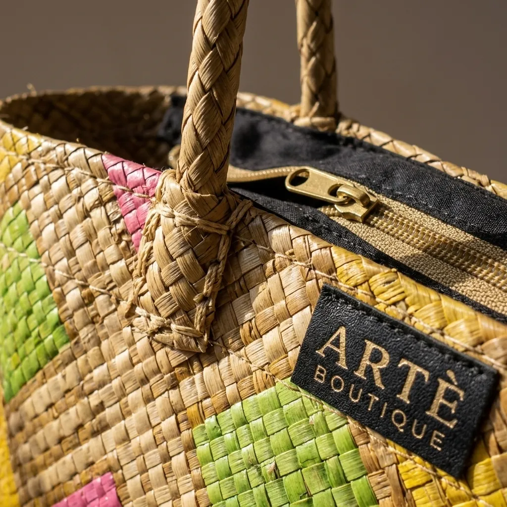 Handwoven Color Mosaic Tote - Small (006)