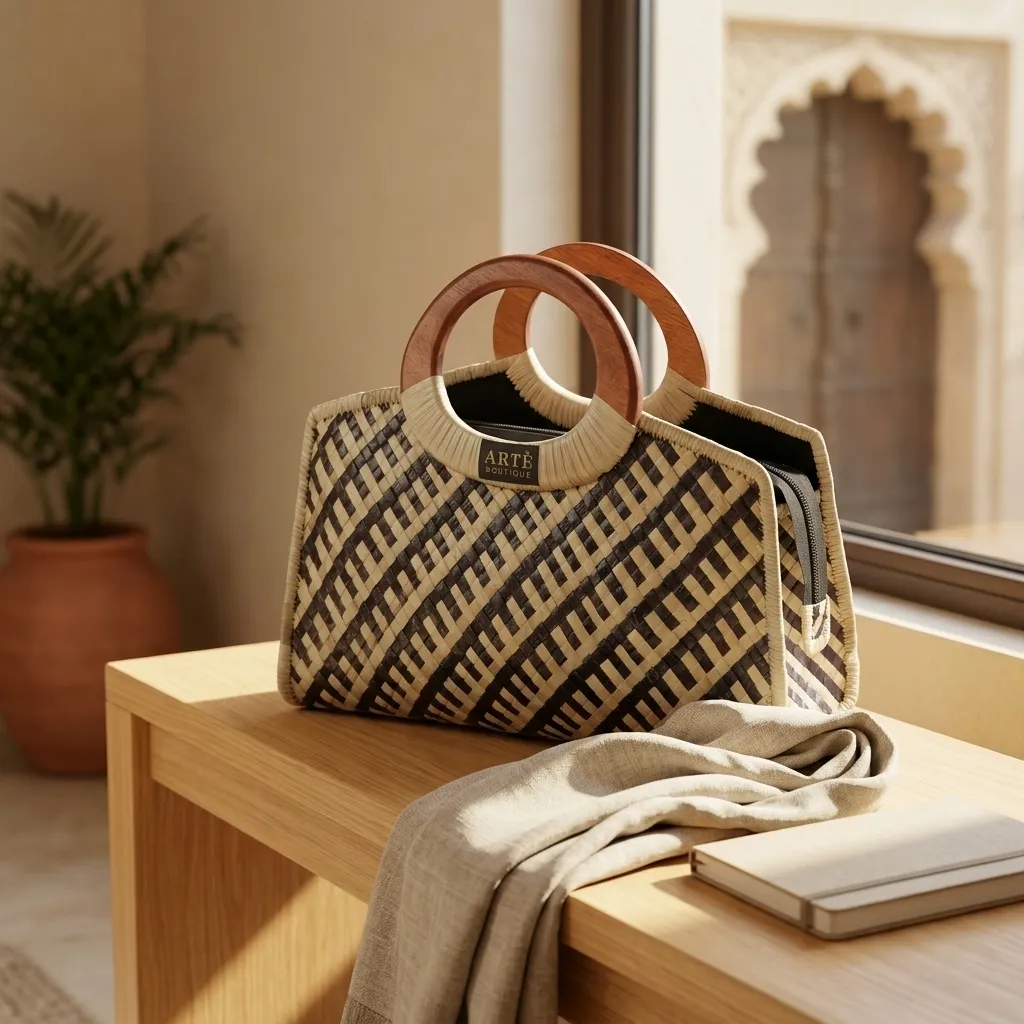 Artisan Woven Big Square Tote