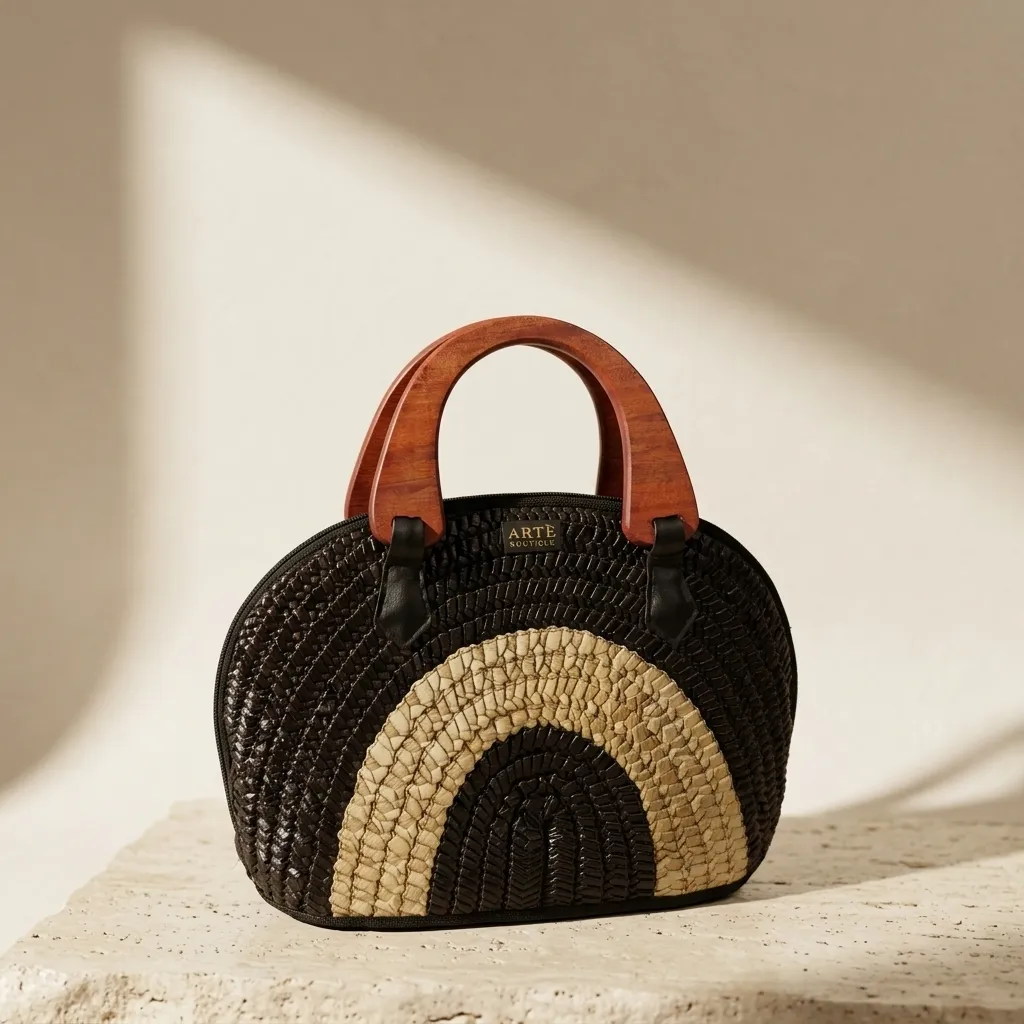 Artisan Arc Weave Handbag