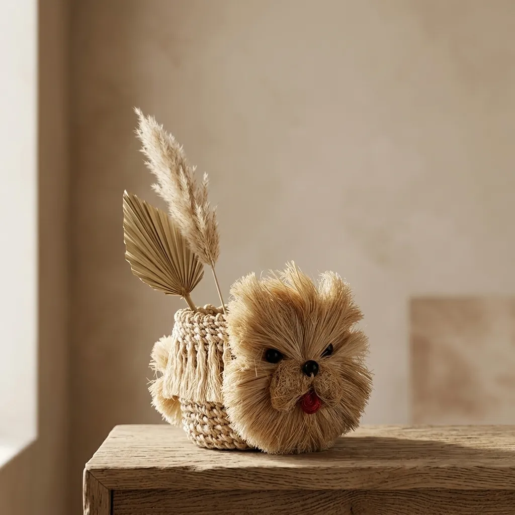 Handwoven Tanny Dog Planter (MINI)