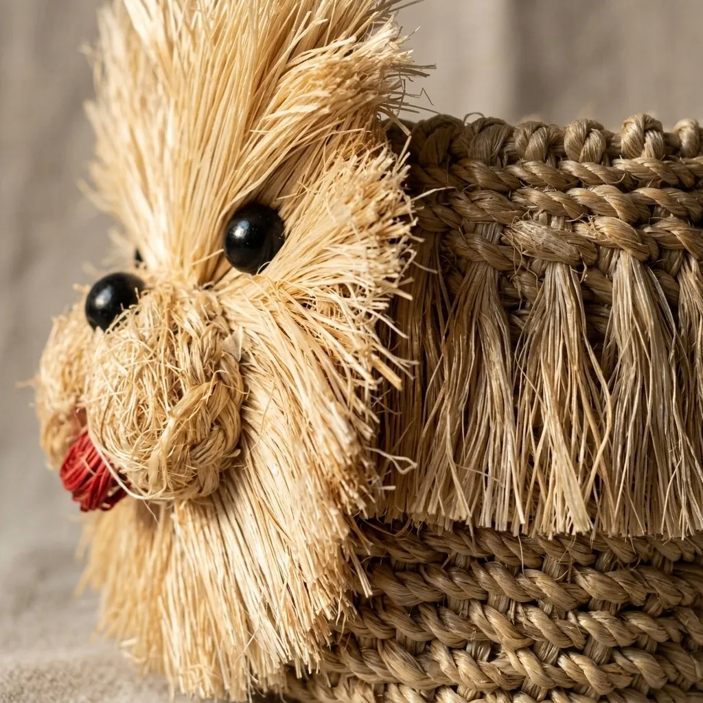Handwoven Tanny Dog Planter (MINI)