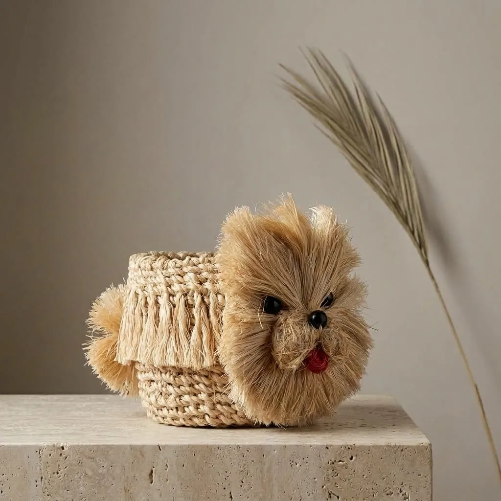 Handwoven Tanny Dog Planter (MINI)