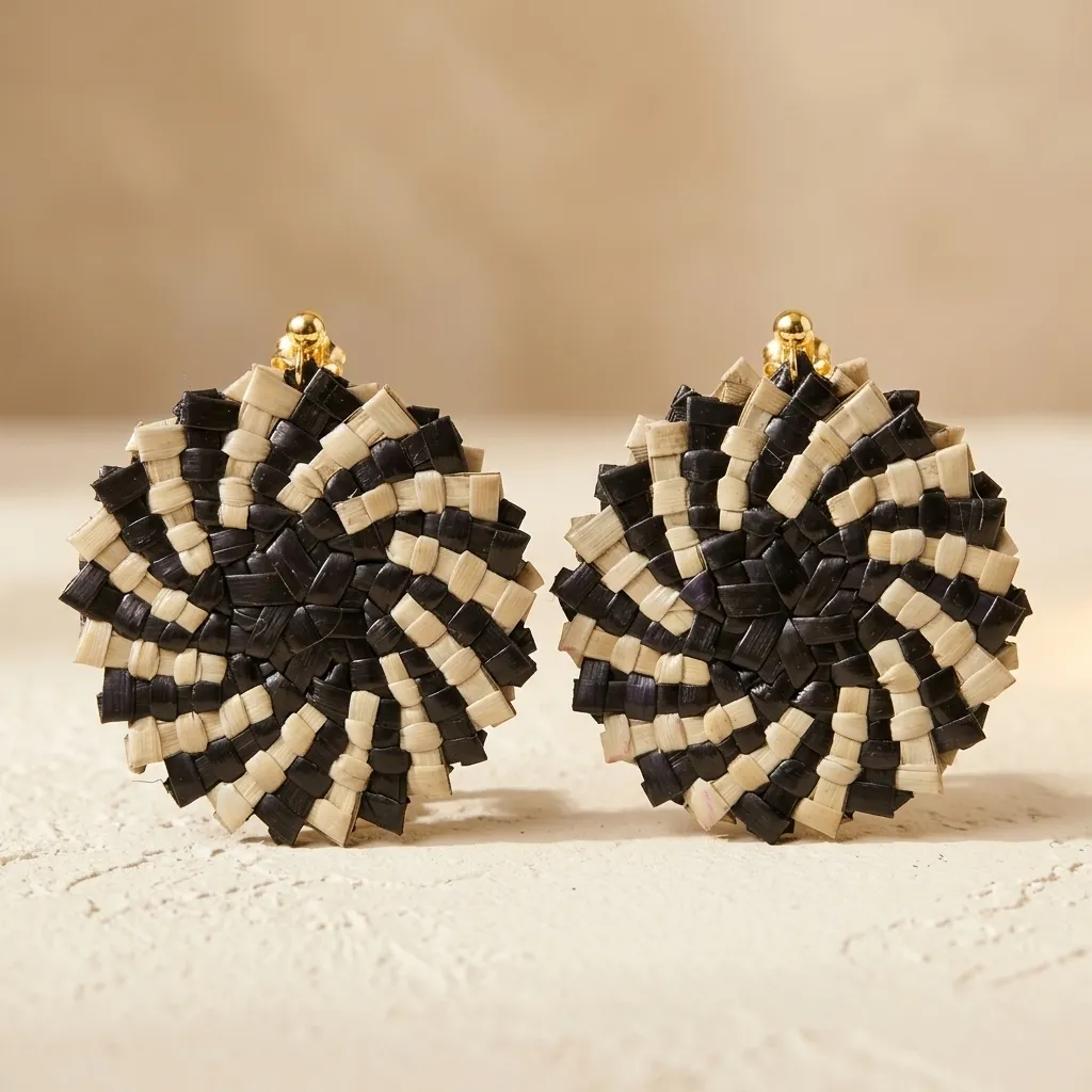 Handwoven Joy Bloom Earrings (Reg07)