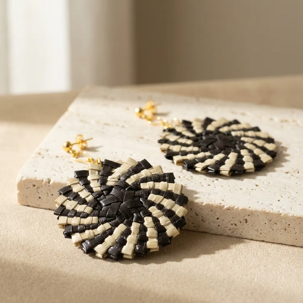 Handwoven Joy Bloom Earrings (Reg07)