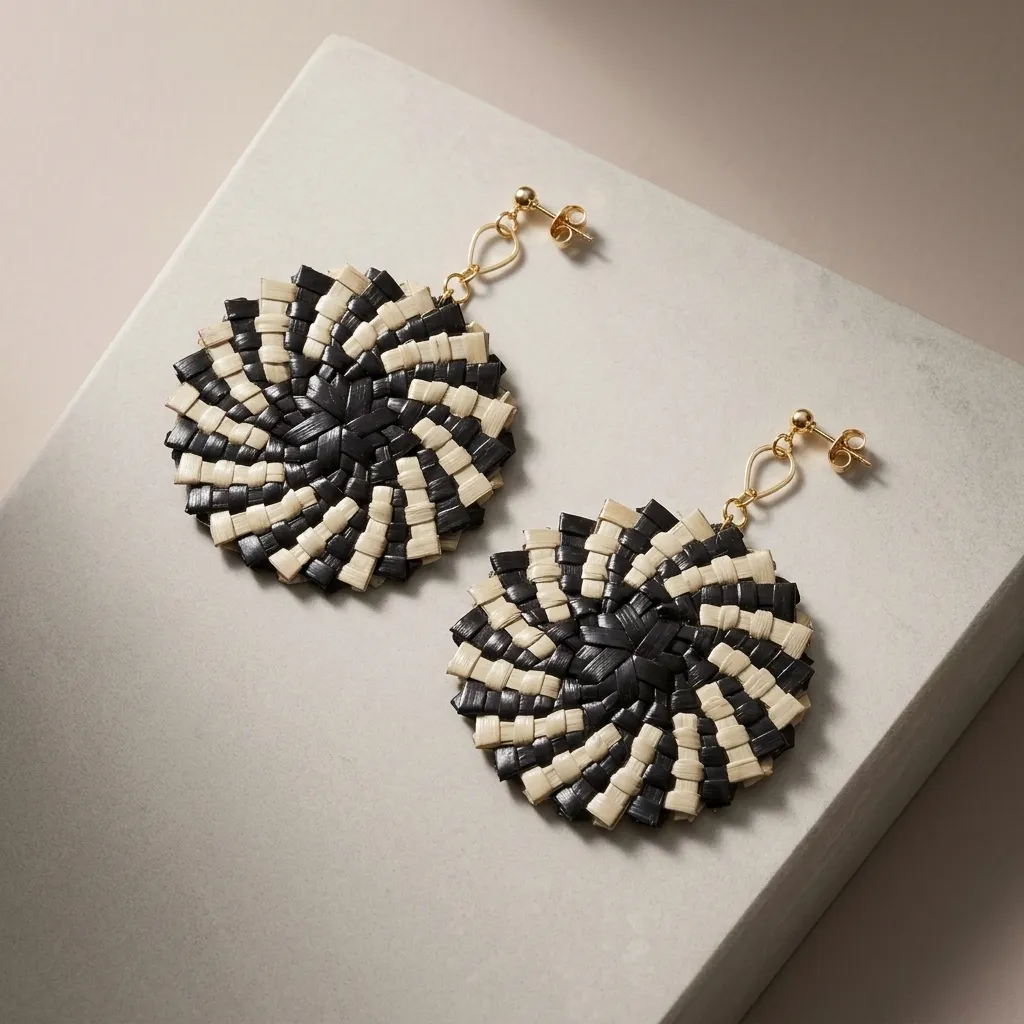Handwoven Joy Bloom Earrings (Reg07)