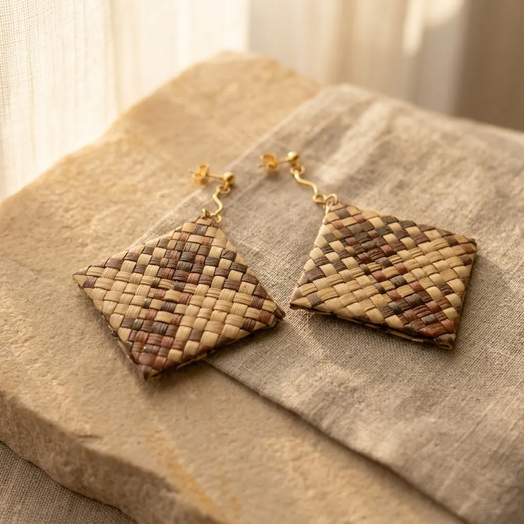 Artisan Choco Diamond Earrings (Reg09)