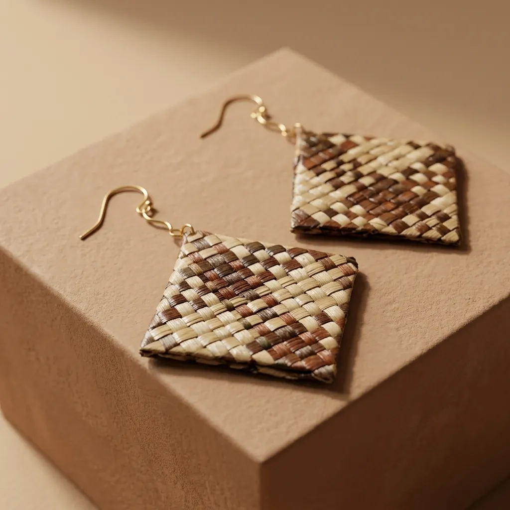 Artisan Choco Diamond Earrings (Reg09)
