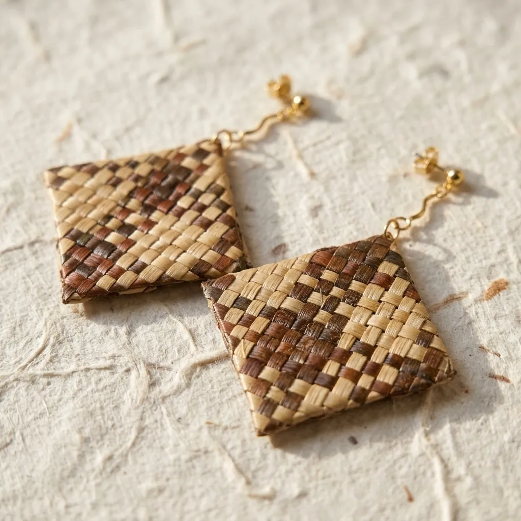 Artisan Choco Diamond Earrings (Reg09)