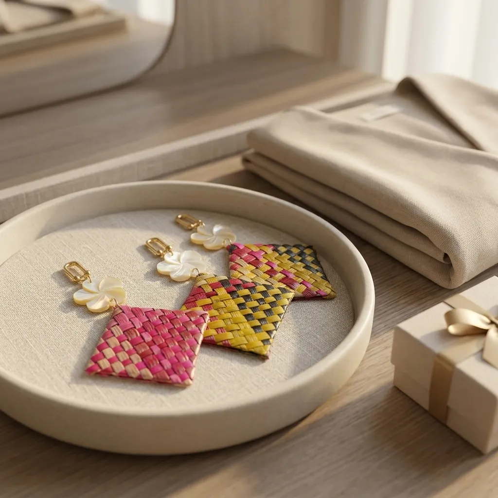 Artisanal Woven Flora Shell (014)