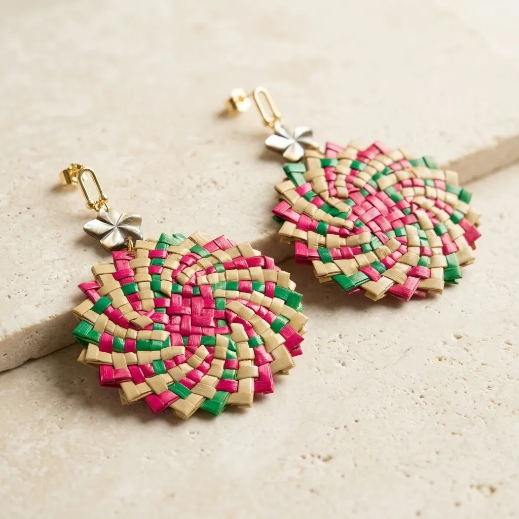 Handwoven Bea Petal Drop (015)